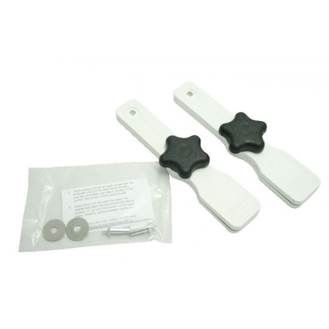 Carefree Canopy Clamps - suits Carefree Universal Hardware (White)