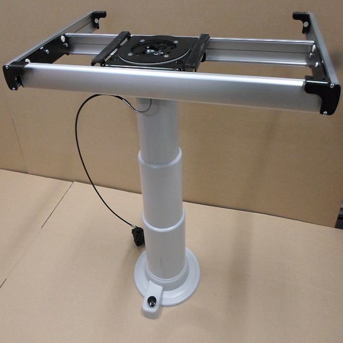 Nuova Mapa Adjustable Height Table Leg with Turn Table & Slide