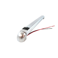 12V 12" Silver LED Switched Internal Swivel Rail Light