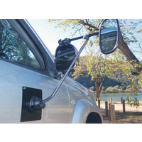 Ora Big Red Magnetic Door Towing Mirror (single)