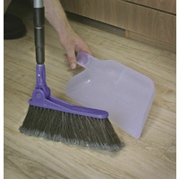Camco Adjustable Broom with Clip-On Dust Pan
