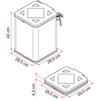 Fiamma Pack Waste Folding Dustbin