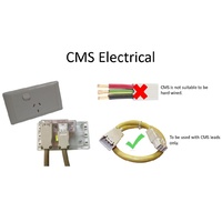 CMS 10AMP Double Pole Socket Outlet (White)