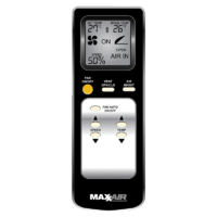 MAXXAIR MaxxFan Deluxe with Rain Dome, Thermostat, Power Lift and Remote