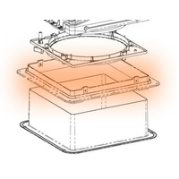 MaxxAir MaxxFan Deluxe Roof Flange - Suits 14" Opening 