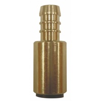 John Guest 12mm Hose to 1/2" Barb Connector (Brass)