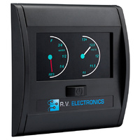 RV Electronics LCD Single Water Tank Water Level Indicator & Voltmeter