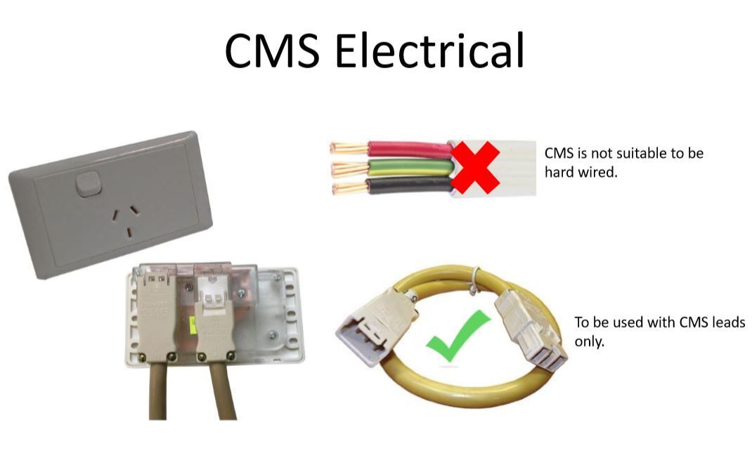 CMS 15AMP Plug Power Inlet (White)