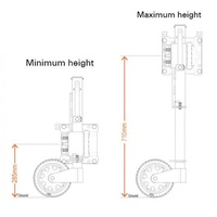 Ark XO Series Jockey Wheel - 750kg Rated