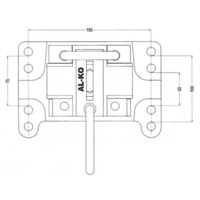 AL-KO Adjustable Swivel Jockey Wheel Bracket