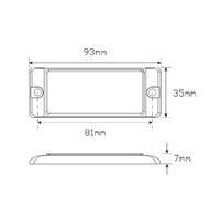 LED Autolamps 7035 Series Reflex Reflectors