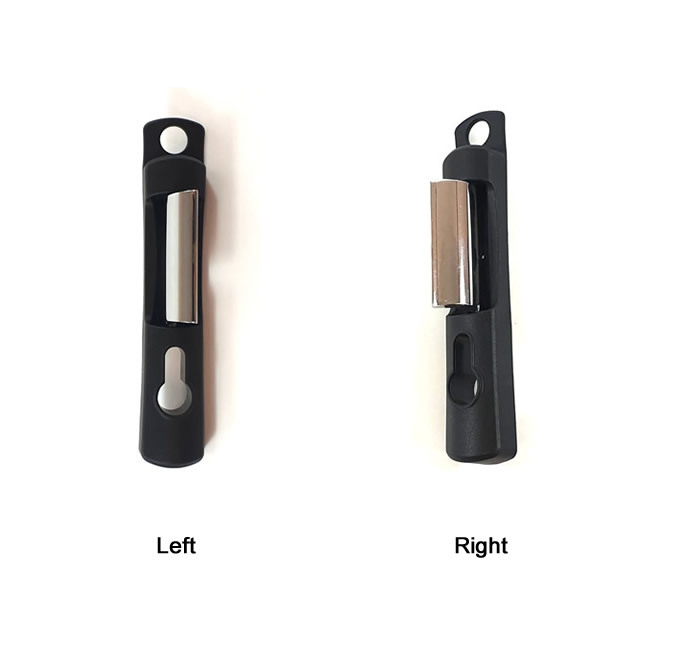 Hume External Chrome Door Handle (Left-hand Hinge)