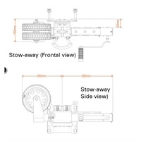 Ark XO Series Jockey Wheel - 750kg Rated