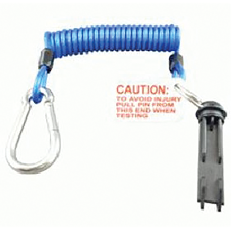 Breakaway Coil Cable With Pin And Release Clip