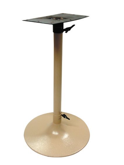 Wineglass Table Leg Complete With Base & Top (Beige)