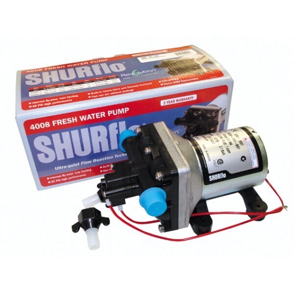 Shurflo 12V 4009 Water Pump with Fittings