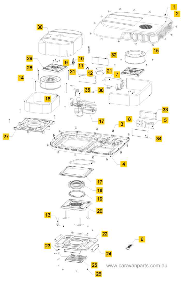 Spare Parts Diagram: AirCommand Ibis 3