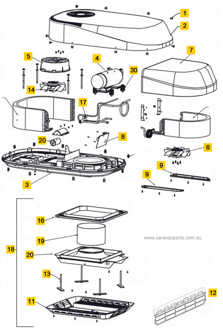 Spare Parts Diagram: AirCommand Sparrow MK4