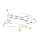 Spare Parts Diagram: Dometic Midi Heki Roof Hatch (All Versions) - Glazing Dome