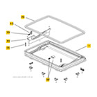 Spare Parts Diagram: Dometic Midi Heki Roof Hatch with Bar - External Frame
