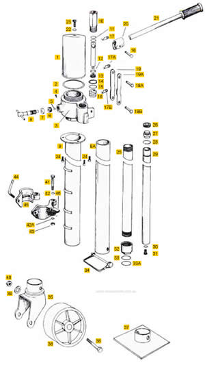 Spare Parts Diagram: Trail-A-Mate