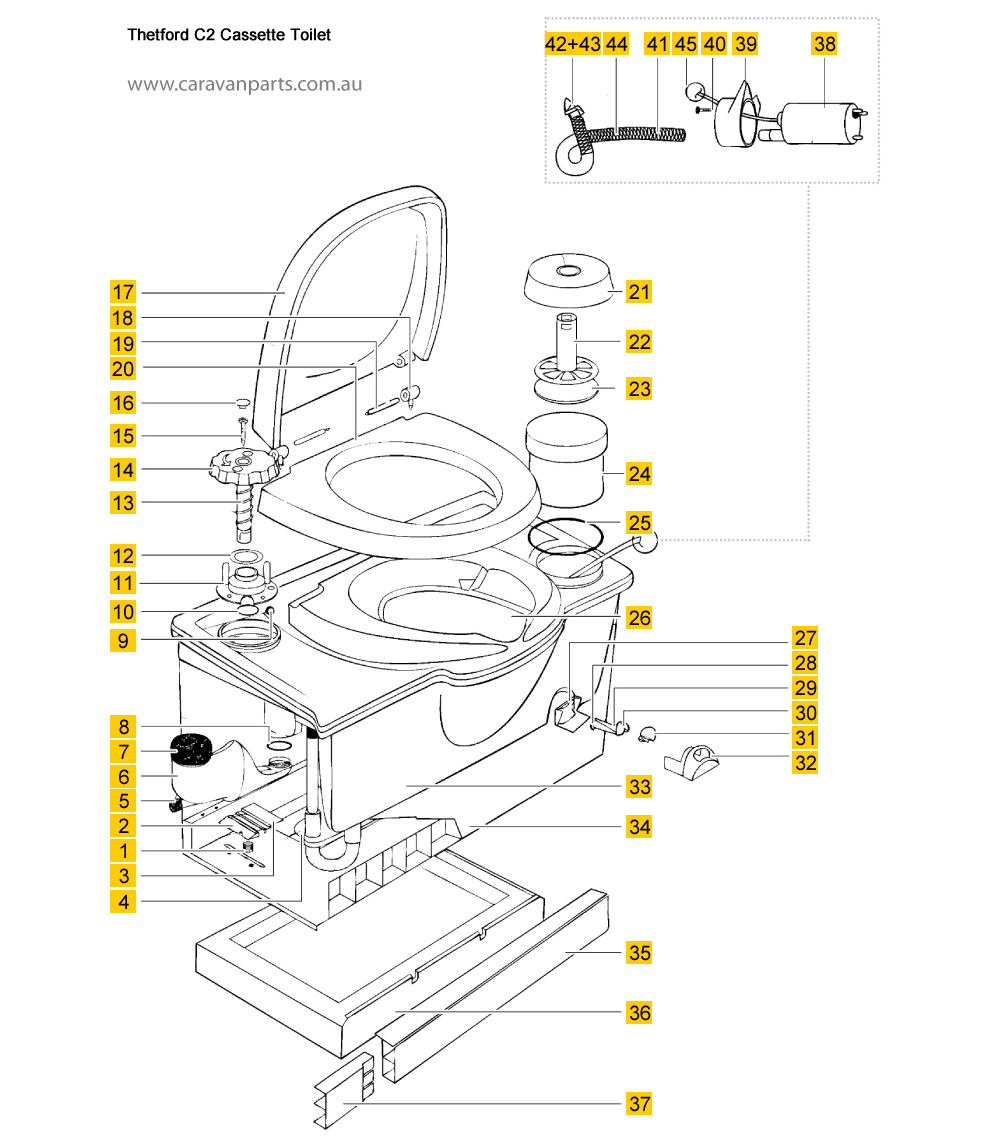 Thetford C2 Cassette Toilet