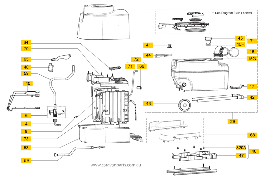 Dometic CTS-4110 / CTS-3110 Cassette Toilet