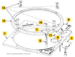 Spare Parts Diagram: MaxxFan Deluxe - Control Plate Assembly