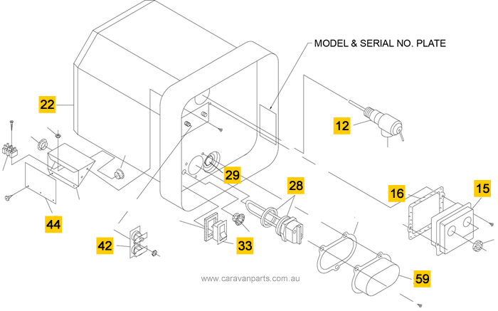 Suburban SW5EA Spare Parts Diagram