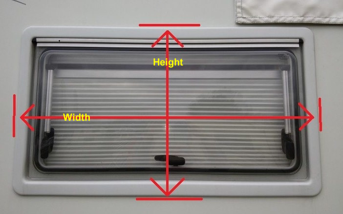 How to measure size for replacement Dometic window blade