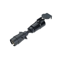 Narva Trailer Adaptor - 7 Pin Large Round Socket To 5 Pin Large Round Plug