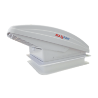 MAXXAIR Maxxfan Deluxe with Rain Dome, Thermostat and Manual Lift