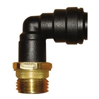John Guest 1/2" Brass Male Adapter With 12mm Plastic Elbow