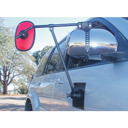 Ora Big Red Magnetic Door Towing Mirror (single)