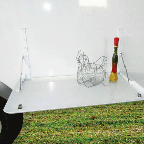 Wall Mounted Picnic Table Without Backing Plate - 805mm x 435mm (White)