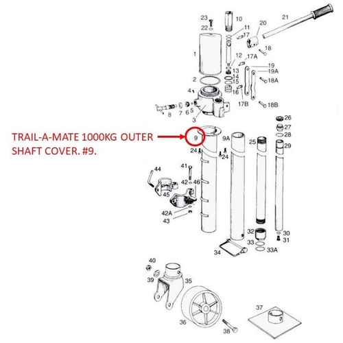 Trail-A-Mate Outer Shaft Cover