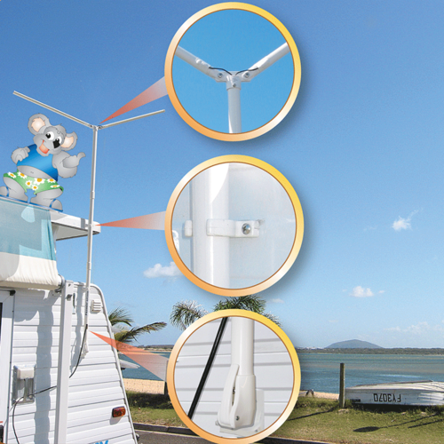 Fold Away Caravan TV Antenna (Standard)