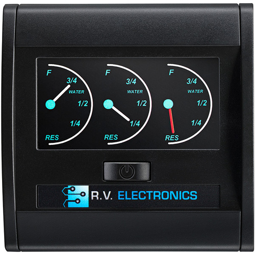RV Electronics LCD Triple Tank Water Level Indicator